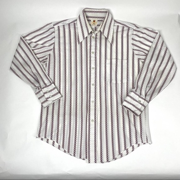 Vintage Other - Vintage Men's Western Patterned Button Up Shirt